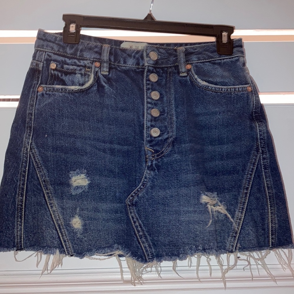 Free People Jean skirt